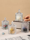 Glass Storage Jar Set of 4pcs with Lid