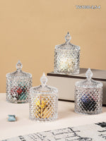 Glass Storage Jar Set of 4pcs with Lid