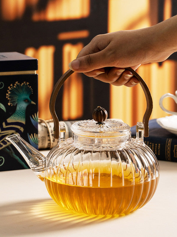 Glass Tea/Coffee Kettle with Lid