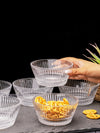Clear Glass Round Bowl Set of 6pcs