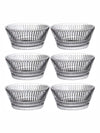 Clear Glass Round Bowl Set of 6pcs