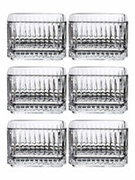Clear Glass Square Bowl Set of 6pcs