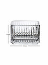 Clear Glass Square Bowl Set of 6pcs