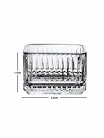 Clear Glass Square Bowl Set of 6pcs