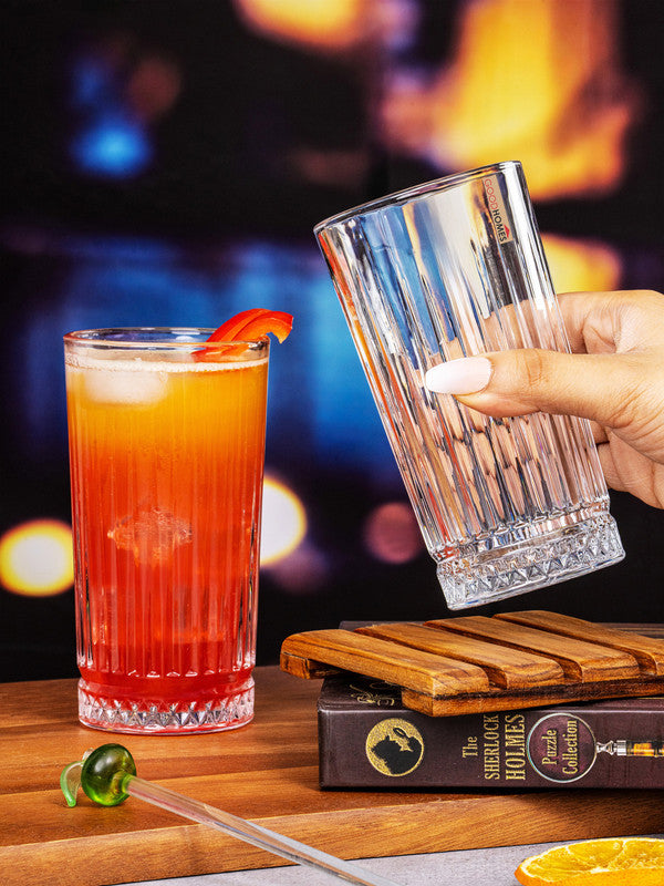 Clear Glass Tumbler Set of 6pcs
