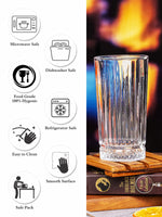 Clear Glass Tumbler Set of 6pcs