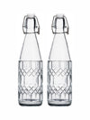 Glass Bottle Set of 2pcs
