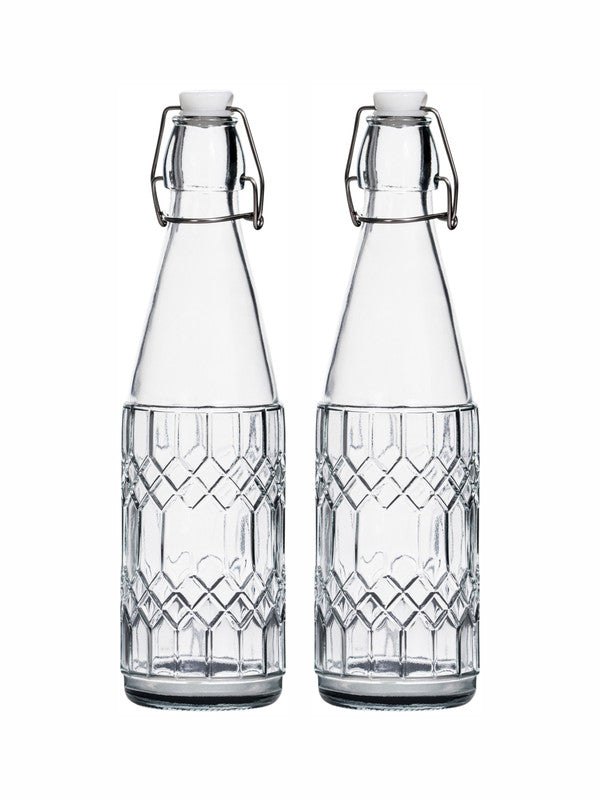 Glass Bottle Set of 2pcs