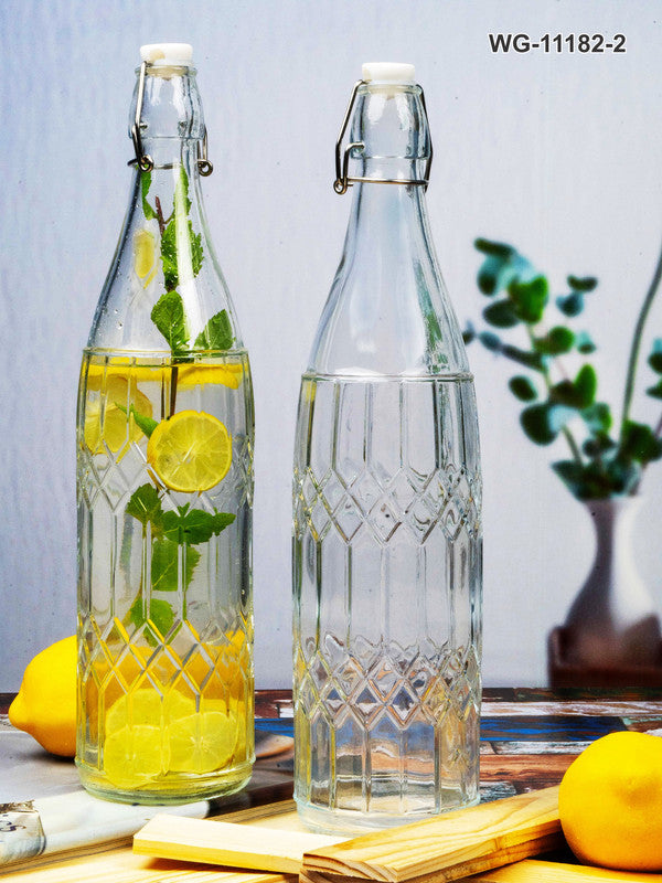 Glass Bottle Set of 2pcs