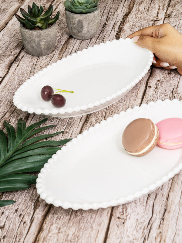 Ceramics Serving Platter Set of 2pcs
