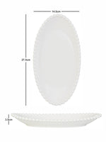 Ceramics Serving Platter Set of 2pcs