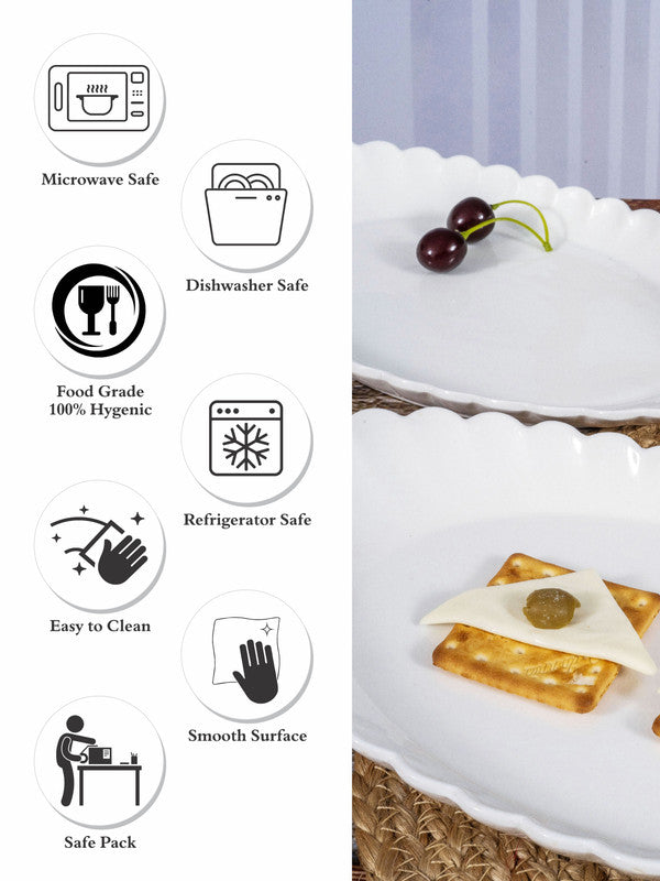 Porcelain Serving Tray (Set of 2 Pcs.)