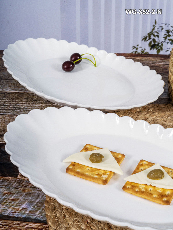 Porcelain Serving Tray (Set of 2 Pcs.)