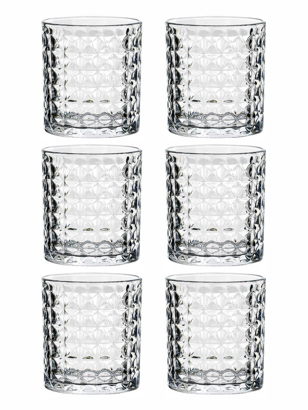 Clear Glass Tumbler Set of 6pcs