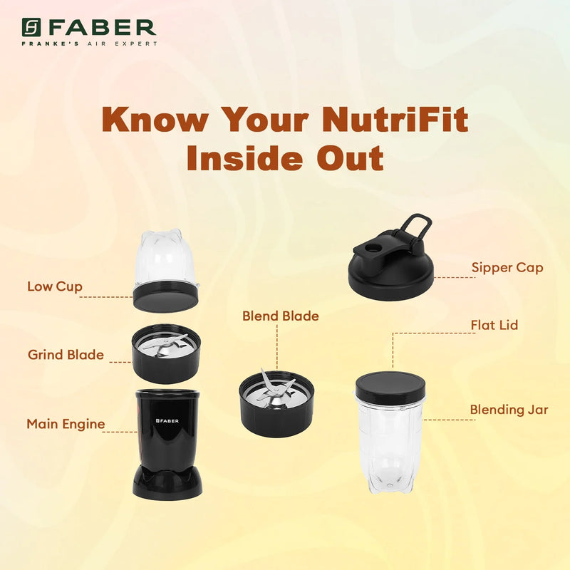 FRANKE SPORTZ BLENDER FSB 2 IN 1 NUTRIFIT NERO 131.0714.895