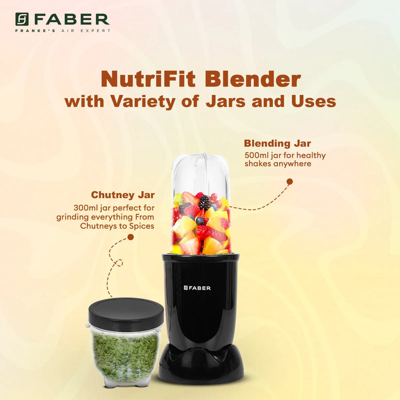 FRANKE SPORTZ BLENDER FSB 2 IN 1 NUTRIFIT NERO 131.0714.895