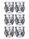 Emboss Glass Tumbler Set of 6pcs