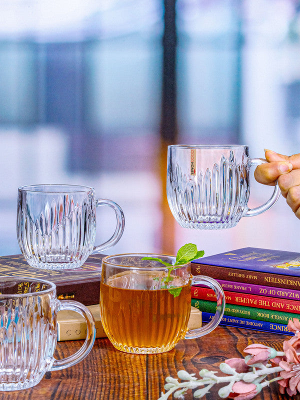 Tea/Coffee Glass Mug Set of 6pcs