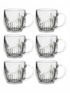 Tea/Coffee Glass Mug Set of 6pcs