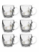 Tea/Coffee Glass Mug Set of 6pcs