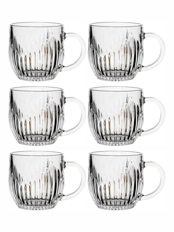Tea/Coffee Glass Mug Set of 6pcs