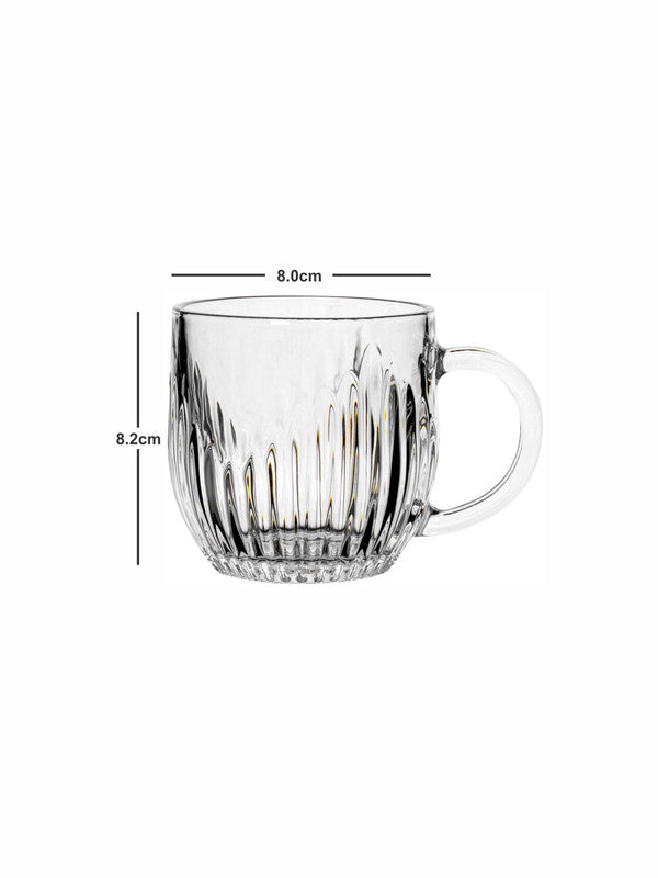 Tea/Coffee Glass Mug Set of 6pcs
