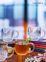 Tea/Coffee Glass Mug Set of 6pcs