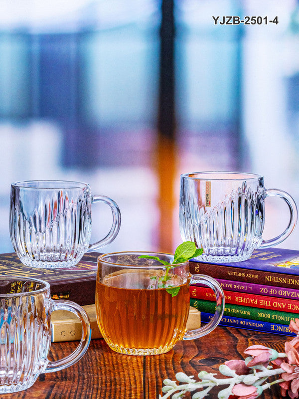 Tea/Coffee Glass Mug Set of 6pcs