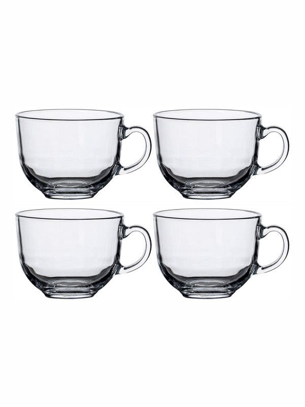 Glass Soup Mug Set of 4pcs