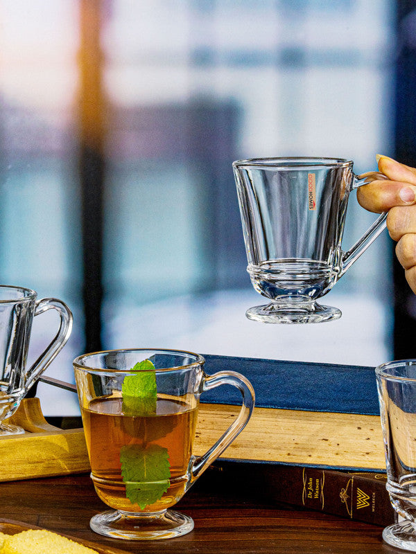 Tea/Coffee Glass Mug Set of 6pcs