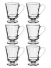 Tea/Coffee Glass Mug Set of 6pcs