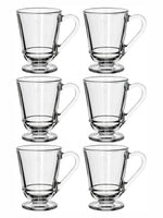 Tea/Coffee Glass Mug Set of 6pcs