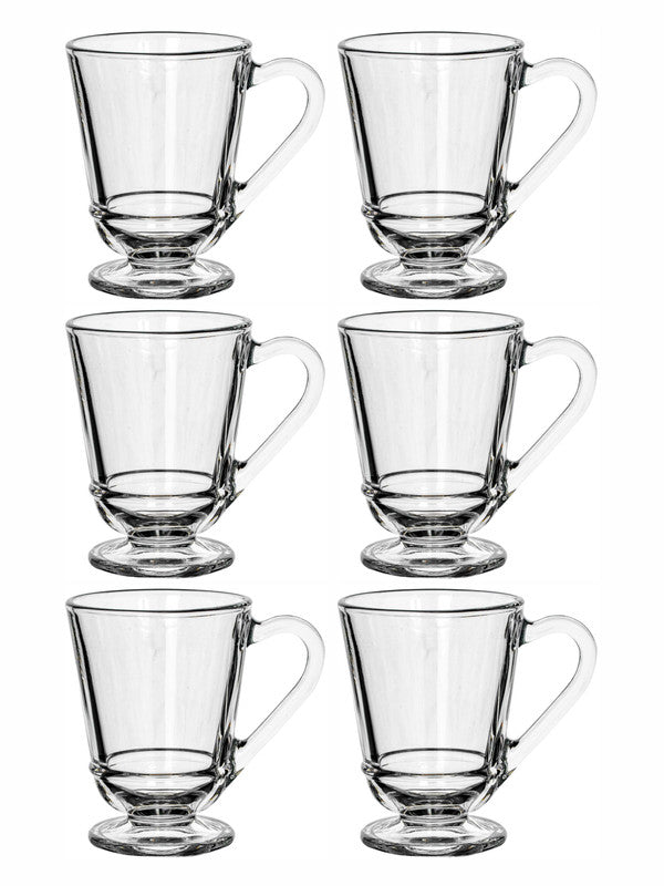 Tea/Coffee Glass Mug Set of 6pcs