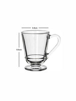 Tea/Coffee Glass Mug Set of 6pcs