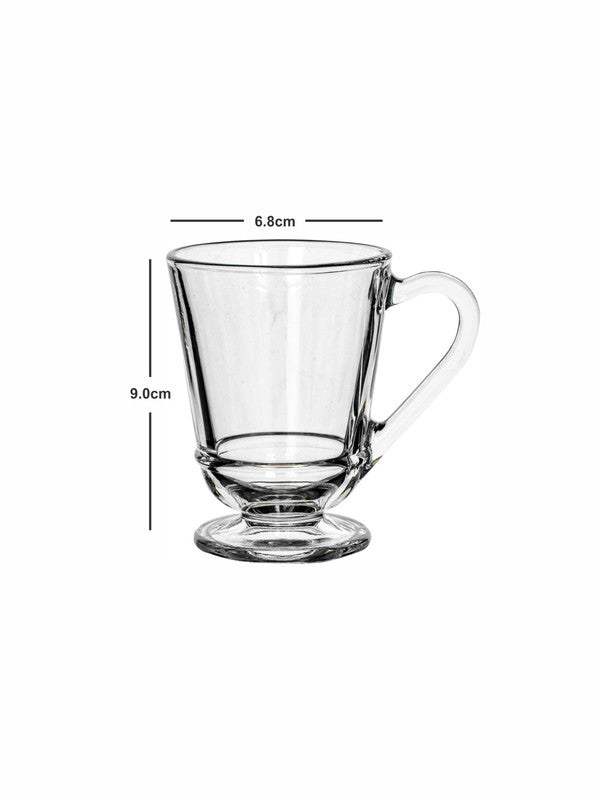 Tea/Coffee Glass Mug Set of 6pcs