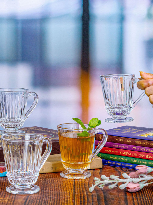 Tea/Coffee Glass Mug Set of 6pcs
