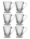 Tea/Coffee Glass Mug Set of 6pcs