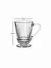 Tea/Coffee Glass Mug Set of 6pcs