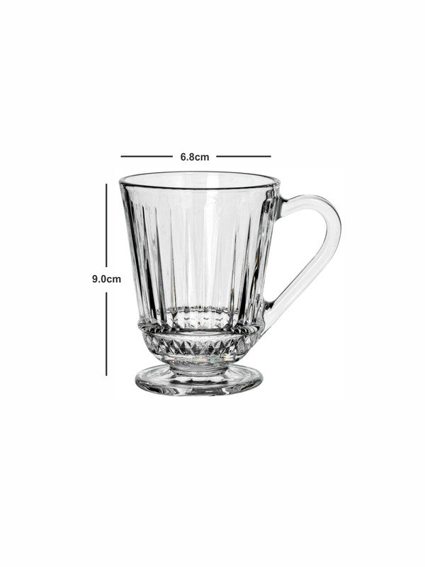 Tea/Coffee Glass Mug Set of 6pcs