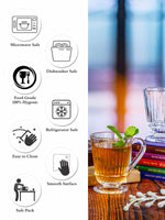 Tea/Coffee Glass Mug Set of 6pcs