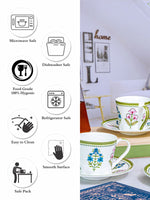 Bone China Tea/Coffee Cup Saucer Set of 12pcs