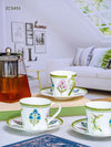 Bone China Tea/Coffee Cup Saucer Set of 12pcs