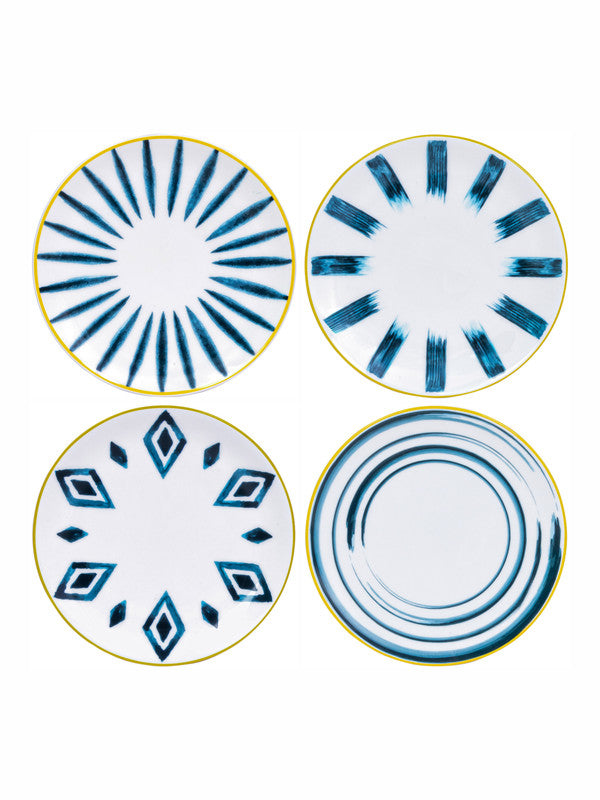 Bone China Serving Plate Set of 4pcs