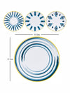 Bone China Serving Plate Set of 4pcs