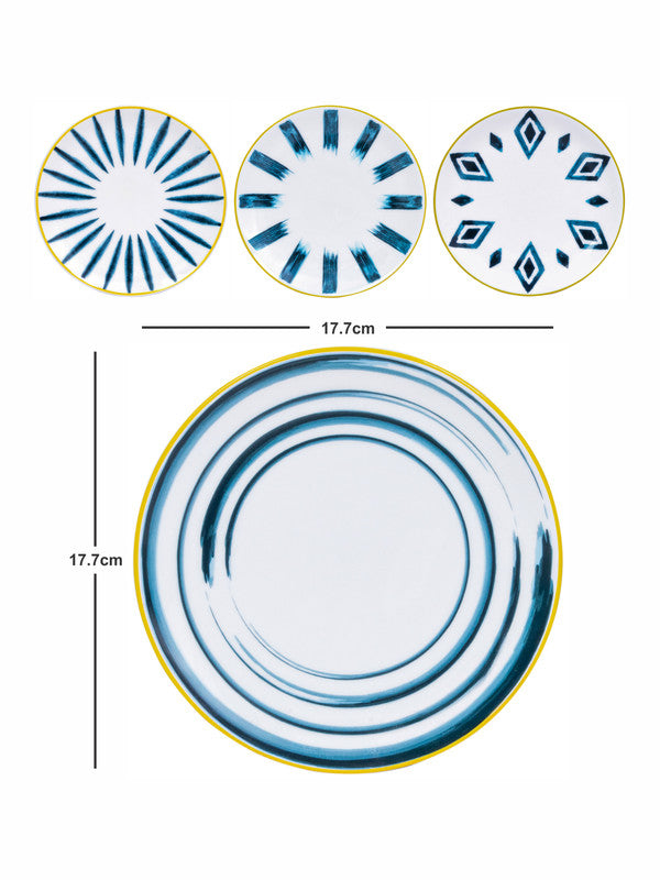 Bone China Serving Plate Set of 4pcs