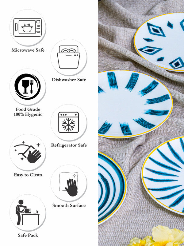 Bone China Serving Plate Set of 4pcs