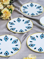 Bone China Serving Plate Set of 4pcs