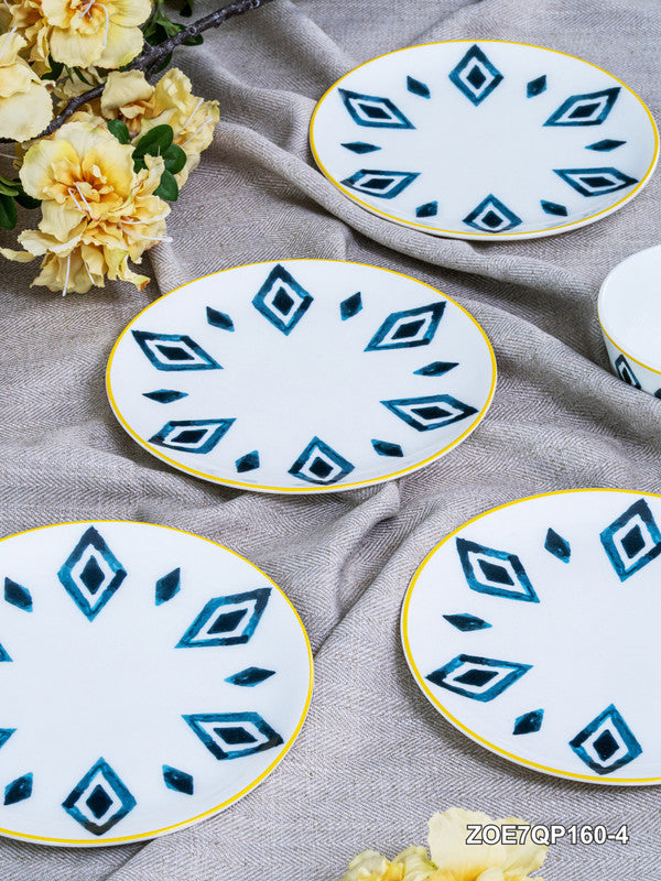 Bone China Serving Plate Set of 4pcs