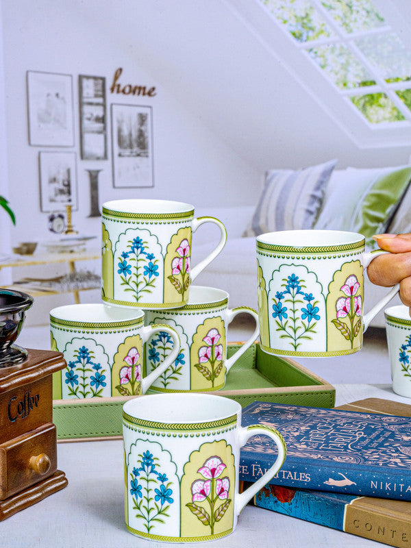 Bone China Tea/Coffee Mug Set of 6pcs