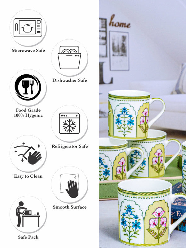 Bone China Tea/Coffee Mug Set of 6pcs